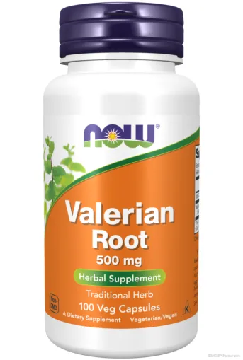 Валериана корен 500 мг х 100 капсули Now Foods | Valerian Root