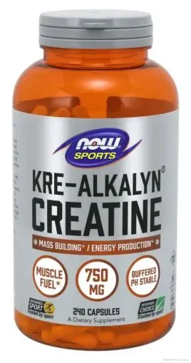Кре-Алкалин 750 мг х 240 капсули Now Foods | Kre-Alkalyn Creatine