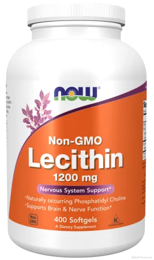 Лецитин 1200 мг х 400 меки капсули Now Foods | Non-GMO Soy Lecithin