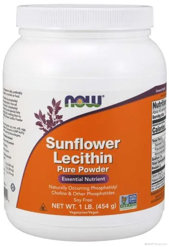 Слънчогледов лецитин на прах х 454 гр Now Foods | Sunflower Lecithin