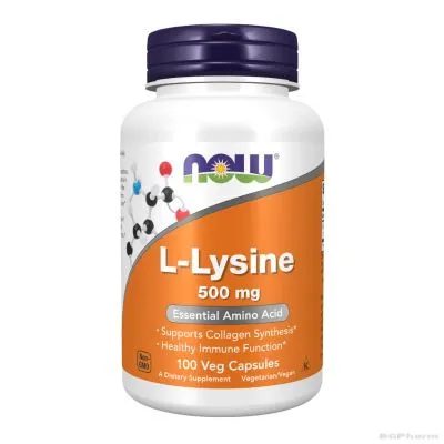 Л-Лизин 500 мг х 100 капсули Now Foods | L-Lysine