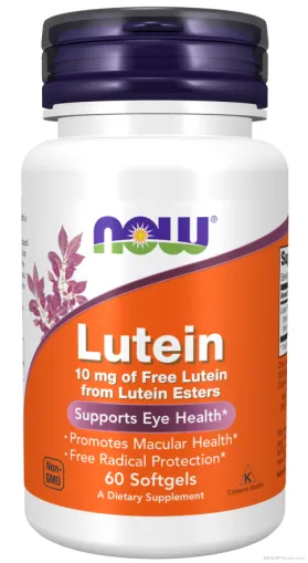 Лутеин от лутеинови естери 10 мг х 60 капсули Now Foods | Lutein