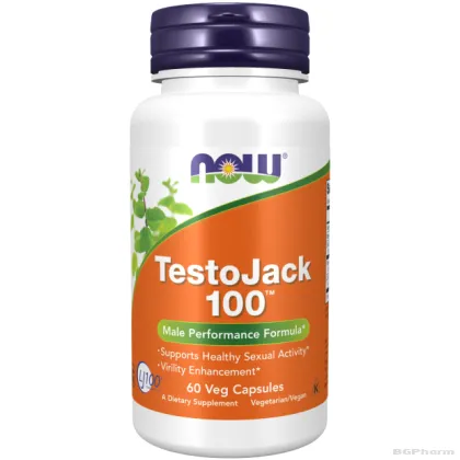 ТЕСТО ДЖАК 100 За покачване на тестостерона х 60 капсули Now Foods | Testo Jack