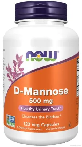 Д-Маноза 500 мг х 120 капсули Now Foods | D-Mannose
