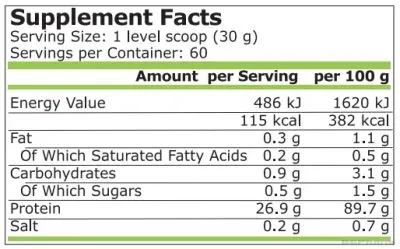 Суроватъчен протеин изолат РАЗЛИЧНИ ВКУСОВЕ 450 гр Pure Nutrition | Lactose Free Whey Isolate