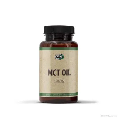 МСТ Средноверижни мастни киселини 1000 мг х 60 капсули Pure Nutrition | MCT Oil