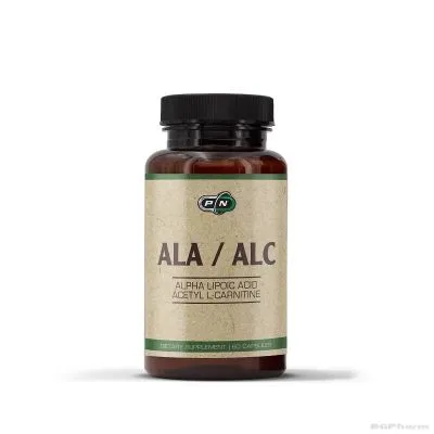Алфа Липоева киселина с Ацетил Л-Карнитин х 60 Капсули Pure Nutrition | ALA/ALC