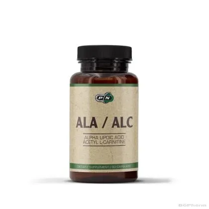 Алфа Липоева киселина с Ацетил Л-Карнитин х 60 Капсули Pure Nutrition | ALA/ALC