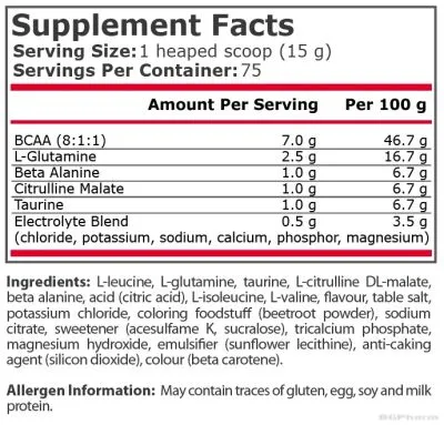 АМИНО БЛАСТ Аминокиселини 450 гр Pure Nutrition | Amino Blast