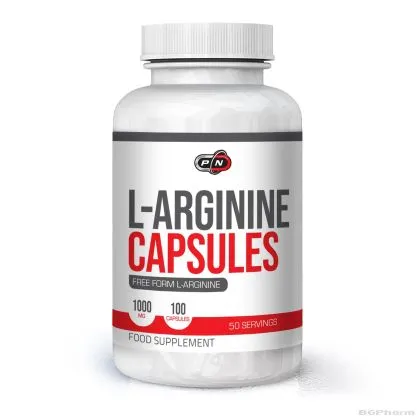 Л - Аргинин 1000 мг х 100 капсули Pure Nutrition | L-Arginine