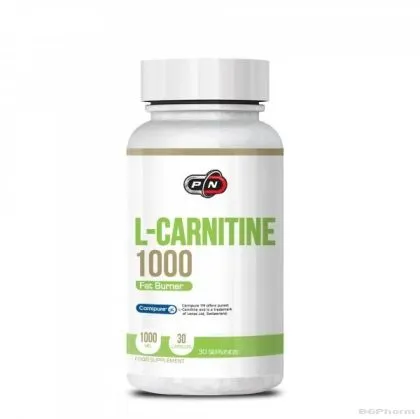 Л-Карнитин 1000 мг х 30 капсули Pure Nutrition | L-Carnitine
