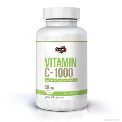 Витамин Ц 1000 мг + шипки х 100 таблетки Pure Nutrition | Vitamin C Rose Hips