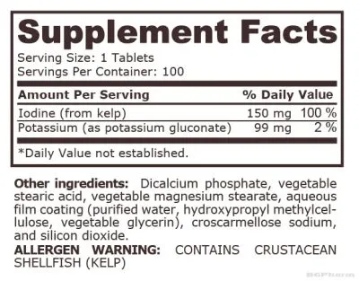 Калий 99 мг х 100 таблетки Pure Nutrition | Potassium