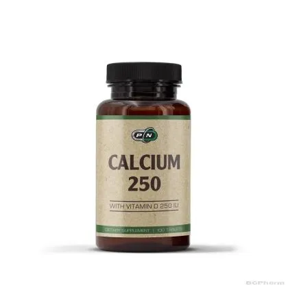 Калций 250 мг + Витамин Д3 250 IU х 100 таблетки Pure Nutrition | Calcium