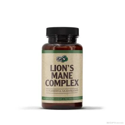 Лъвска Грива Комплекс от лечебни гъби х 60 капсули Pure Nutrition | Lion's Mane Complex