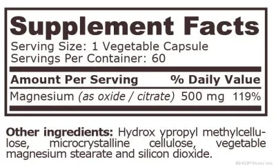 Магнезиев Комплекс х 60 капсули Pure Nutrition | Magnesium Complex