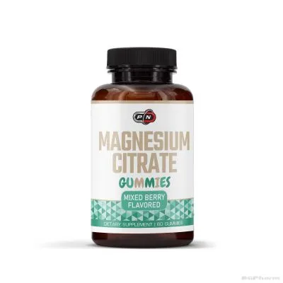 Магнезий цитрат х 60 желирани таблетки с вкус на плодове Pure Nutrition | Magnesium Citrate