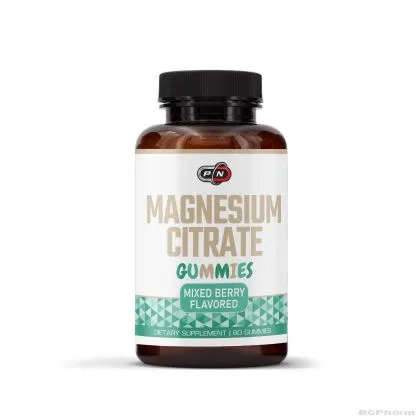 Магнезий цитрат х 60 желирани таблетки с вкус на плодове Pure Nutrition | Magnesium Citrate