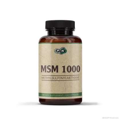 МСМ Метилсулфонилметан ( органична сяра ) 1000 мг х 100 капсули Pure Nutrition | MSM