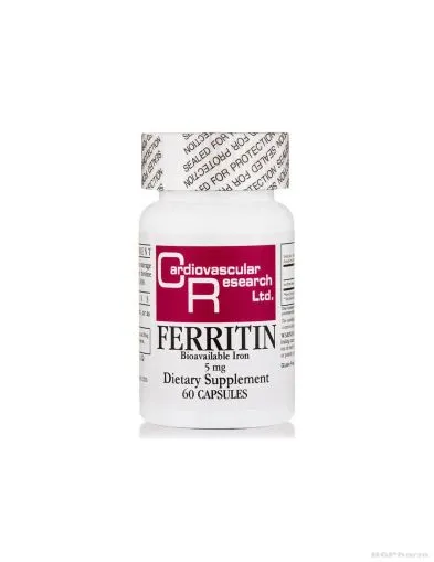 Феритин 5 мг х 60 капсули биоусвоимо желязо Ecological Formulas | Ferritin