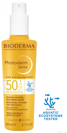 Биодерма ФОТОДЕРМ Спрей за тяло SPF50+ 200 мл | Photoderm Bioderma