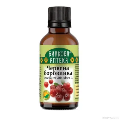 Червена боровинка тинктура х 50 мл БИОХЕРБА | BIOHERBA Cranberry