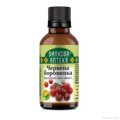 Червена боровинка тинктура х 50 мл БИОХЕРБА | BIOHERBA Cranberry