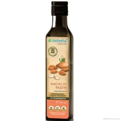 БАДЕМОВО МАСЛО х 1000 мл БИОХЕРБА | BIOHERBA Carrier oil - Sweet Almond