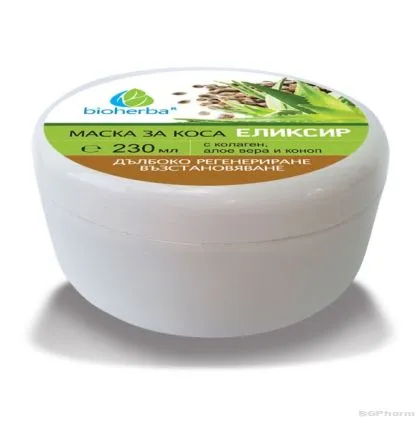 ЕЛИКСИР Маска за коса за възстановяване х 230 мл БИОХЕРБА | BIOHERBA ELIXIR Hair Mask