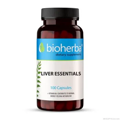 Билкова формула за ЧЕРНИЯ ДРОБ х 100 капсули БИОХЕРБА | BIOHERBA Liver Essentials