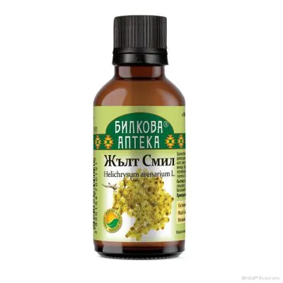 Жълт смил ( Безсмъртниче ) тинктура х 50 мл БИОХЕРБА | BIOHERBA Helichrysum Immortelle