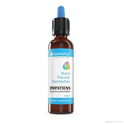 Капките на доктор БАХ : Слабонога х 50 мл БИОХЕРБА | BIOHERBA Impatiens glandulifera Dr Bach Flower Remedies