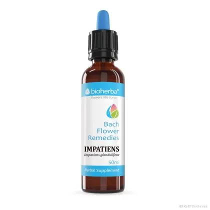 Капките на доктор БАХ : Слабонога х 50 мл БИОХЕРБА | BIOHERBA Impatiens glandulifera Dr Bach Flower Remedies