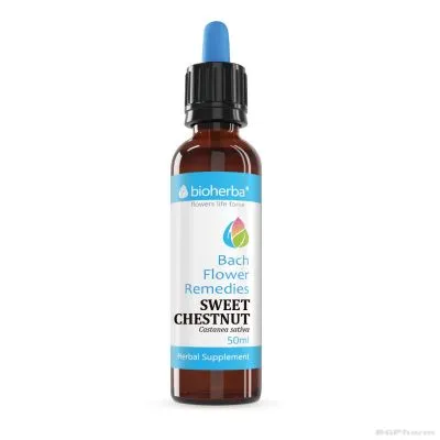 Капките на доктор БАХ : Сладък кестен х 50 мл БИОХЕРБА | BIOHERBA Sweet Chestnut Dr Bach Flower Remedies