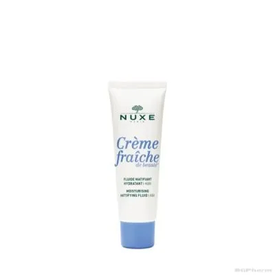Нукс ФРЕШ ДЮ БЮТЕ Хидратиращ матиращ флуид за лице х 50 мл | NUXE Fraiche De Beaute ( смесена, мазна кожа )