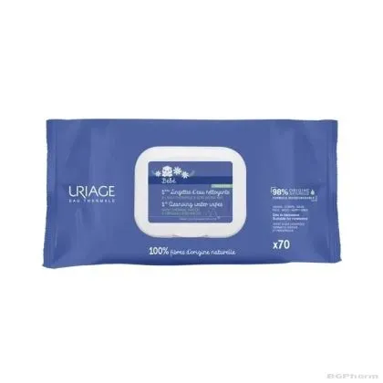 Юриаж БЕБЕ Термални почистващи мокри кърпички х 70 броя | URIAGE BEBE
