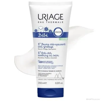 Юриаж БЕБЕ Успокояващ олио-балсам за суха кожа х 200 мл | URIAGE BEBE 1ER BAUME OLEO-APAISANTE
