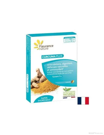 Куркума ПЛЮС 100 мг х 15 таблетки ФЛОРАНС | Curcuma Plus Fleurance Natural