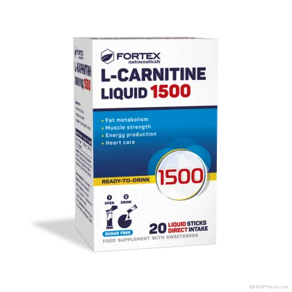 Л-КАРНИТИН 1500 мг х 20 течни сашета ФОРТЕКС | FORTEX L-Carnitine