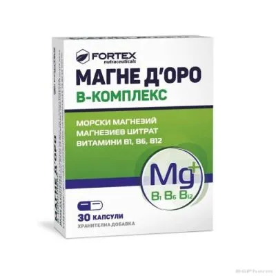 МАГНЕ Д'ОРО Б Комплекс х 30 капсули ФОРТЕКС | FORTEX