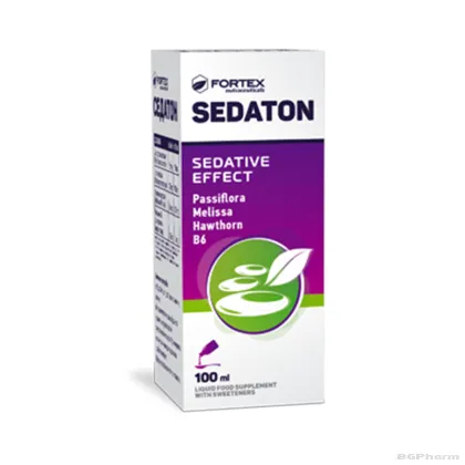 СЕДАТОН Сироп х 100 мл при стрес, напрежение и безсъние ФОРТЕКС | FORTEX Sedaton