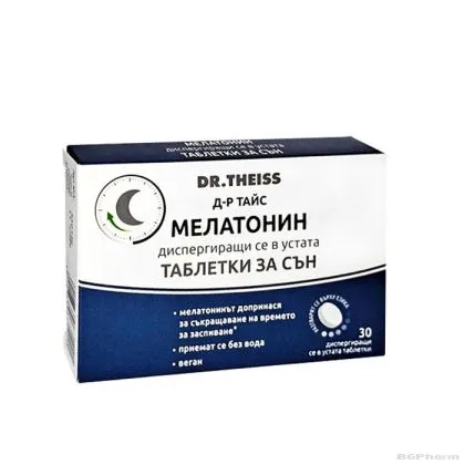 МЕЛАТОНИН 1 мг ДР. ТАЙС х 30 диспергиращи се таблетки НАТУРПРОДУКТ | NATURPRODUKT