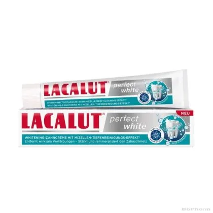 ЛАКАЛУТ ПЪРФЕКТ УАЙТ Избелваща пастa за зъби х 75 мл НАТУРПРОДУКТ | NATURPRODUKT Lacalut Perfect White