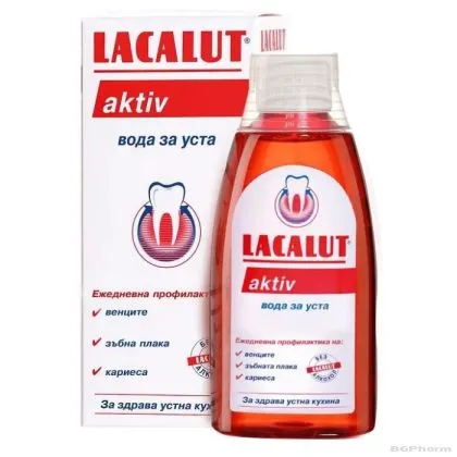 ЛАКАЛУТ АКТИВ Вода за уста х 300 мл НАТУРПРОДУКТ | NATURPRODUKT Lacalut Mouthwash