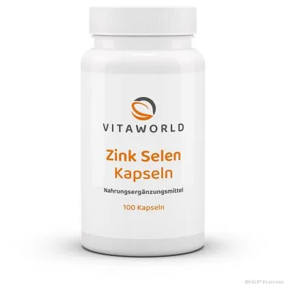 Цинк + Селен за щитовидната жлеза х 100 капсули ВИТА УЪРЛД | Vita World Zinc + Selenium