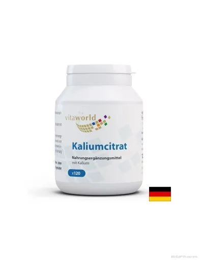 Калий цитрат х 120 капсули ВИТА УЪРЛД | Vita World Potassium Citrate