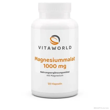 Магнезий малат х 120 капсули ВИТА УЪРЛД | Vita World Magnesium malate