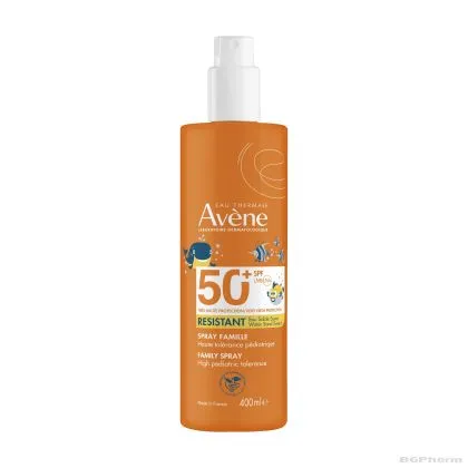 Авен СЪН SPF50+ Слънцезащитен спрей ФЕМИЛИ за деца и възрастни 400 мл | Avene Sun Family