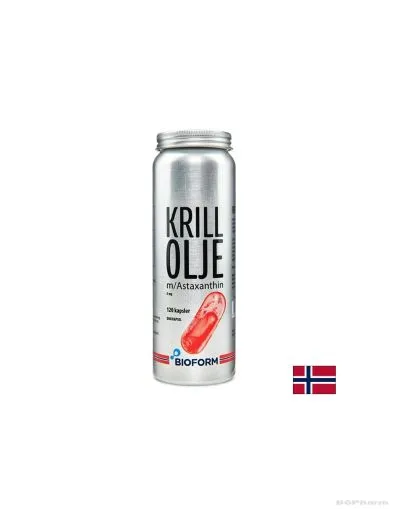 Крил масло + Астаксантин х 120 капсули ДУО ОПАКОВКА БИОФОРМ | Bioform Krill + Astaxanthin