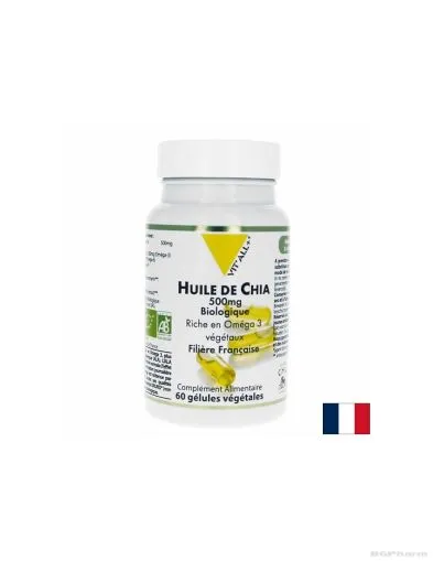 Масло от чия 500 мг x 60 капсули ВИТАЛ ПЛЮС | Vit'all + Chia